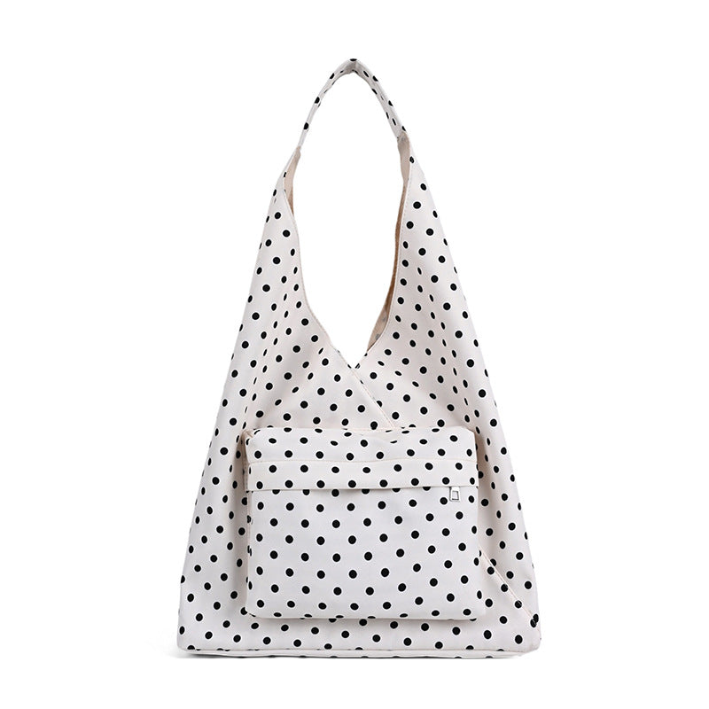 Polka Dot Hobo Tote Bag