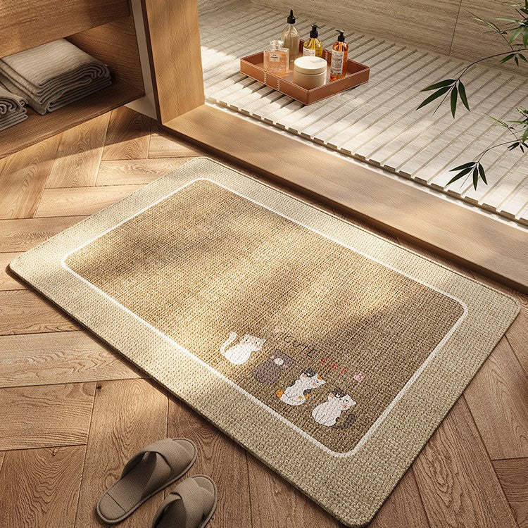 Stylish Non-Slip Bathroom Rug Kalsten