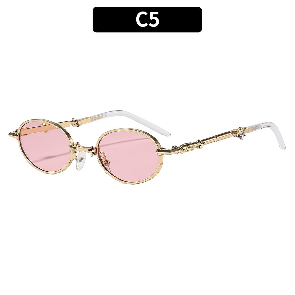 Designer Oval Frame Sunglasses