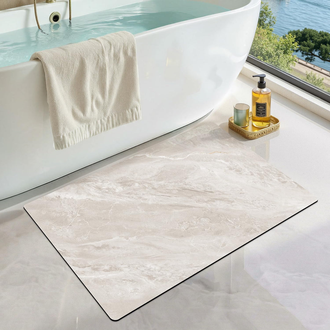 Plush Tropical-Themed Bath Mat