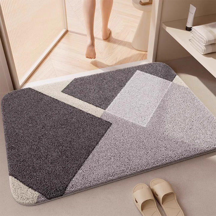 Contemporary Abstract Bath Rug Kalsten