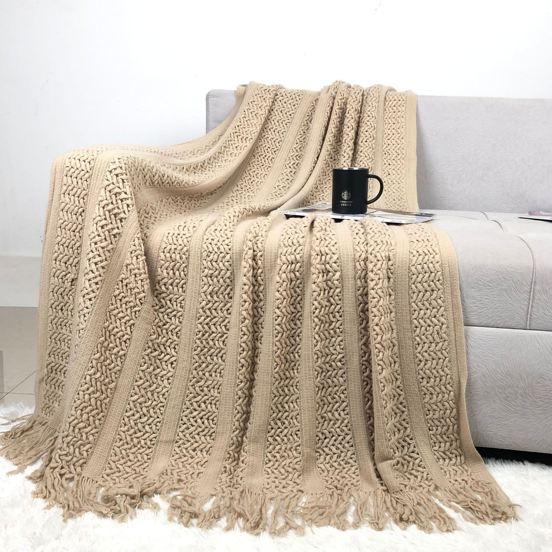 Cozy Knit Throw Blanket Kalsten