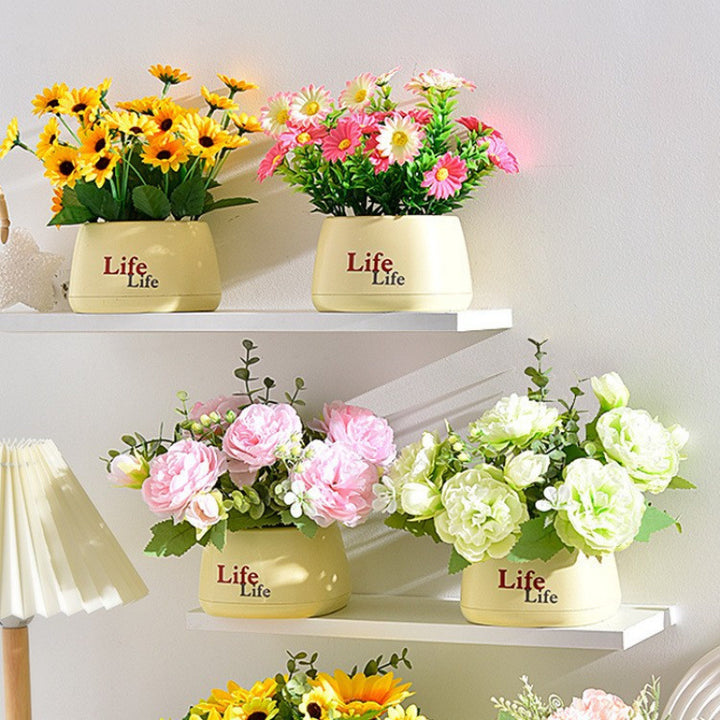 Lifelike Floral Centerpiece Arrangement