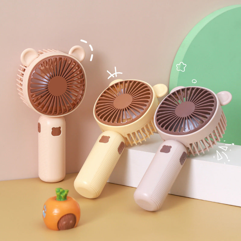 Women’s portable hand-held fan in cute bear design Kalsten
