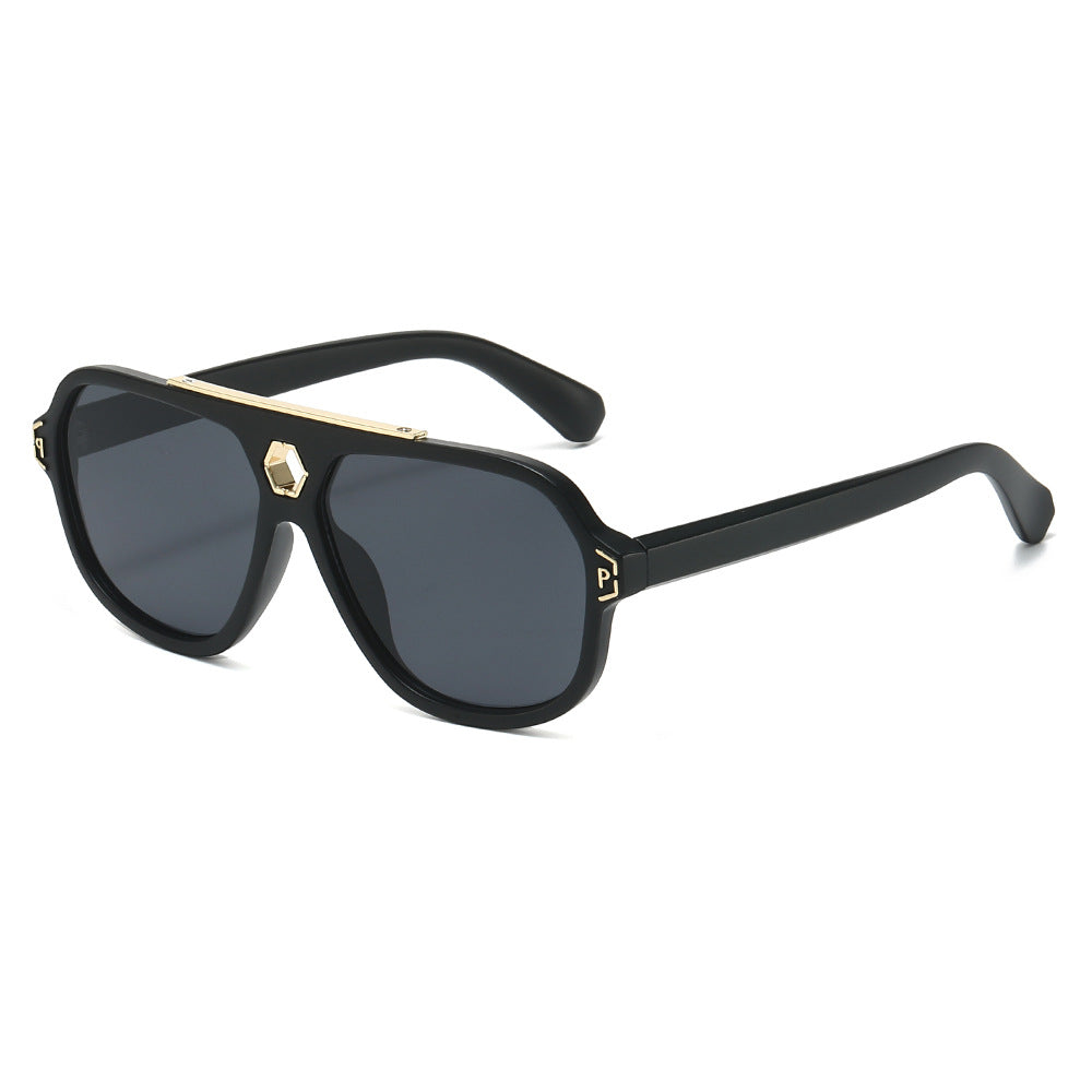Statement Geometric Shield Sunglasses Kalsten