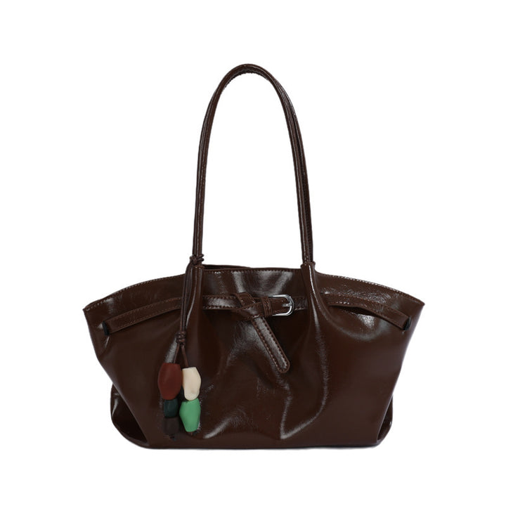 Sleek Minimalist Leather Tote Bag