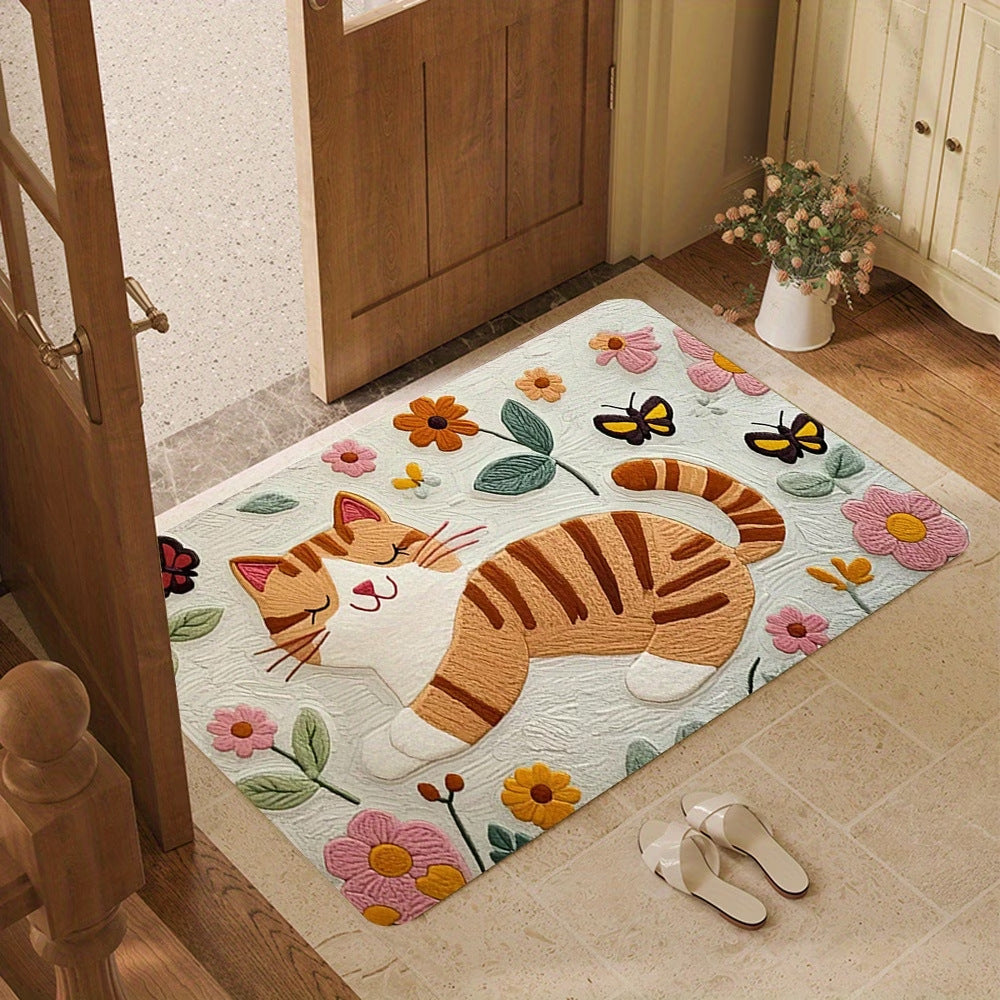 Decorative Cat Area Mat