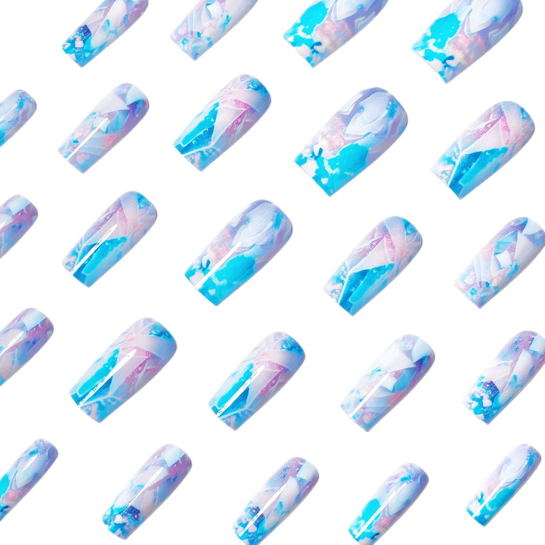 Artificial Nails in Modern Crystal Look Kalsten