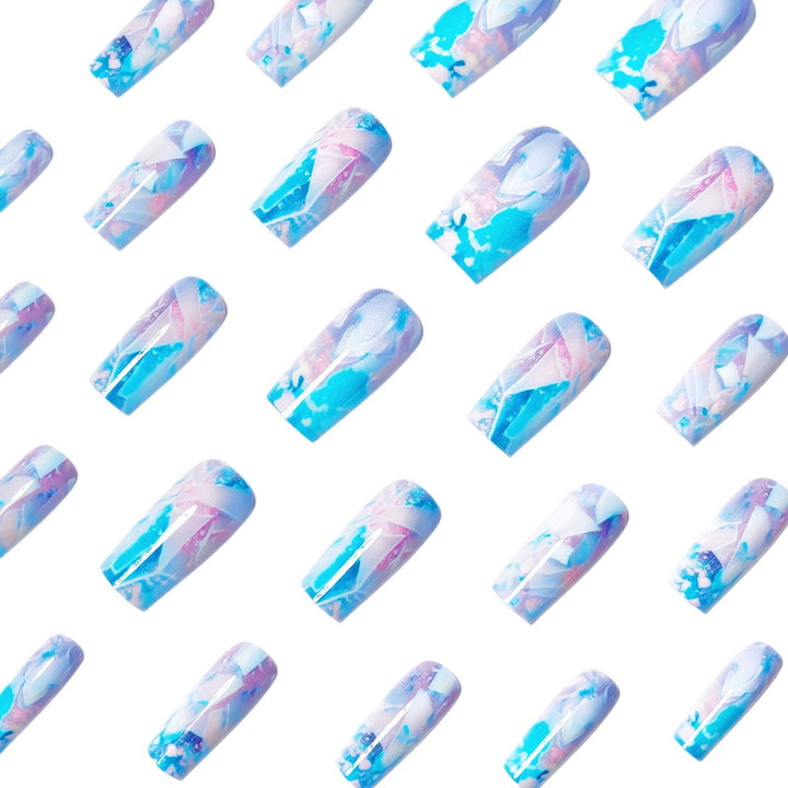 Artificial Nails in Modern Crystal Look Kalsten