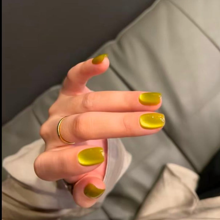 Artistic Press-On Nail Set with Celestial Design Kalsten