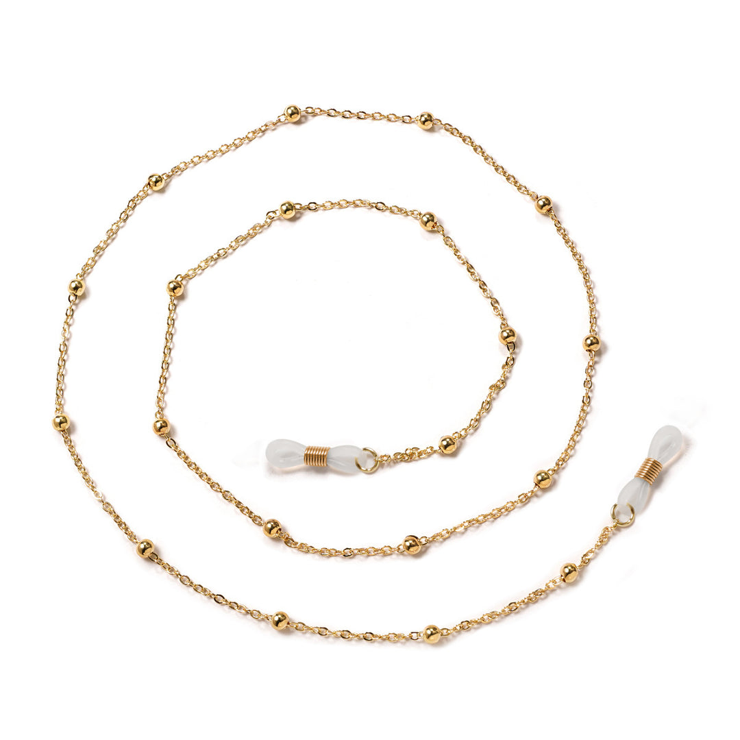 Premium Gold Beaded Eyewear Chain kalsten
