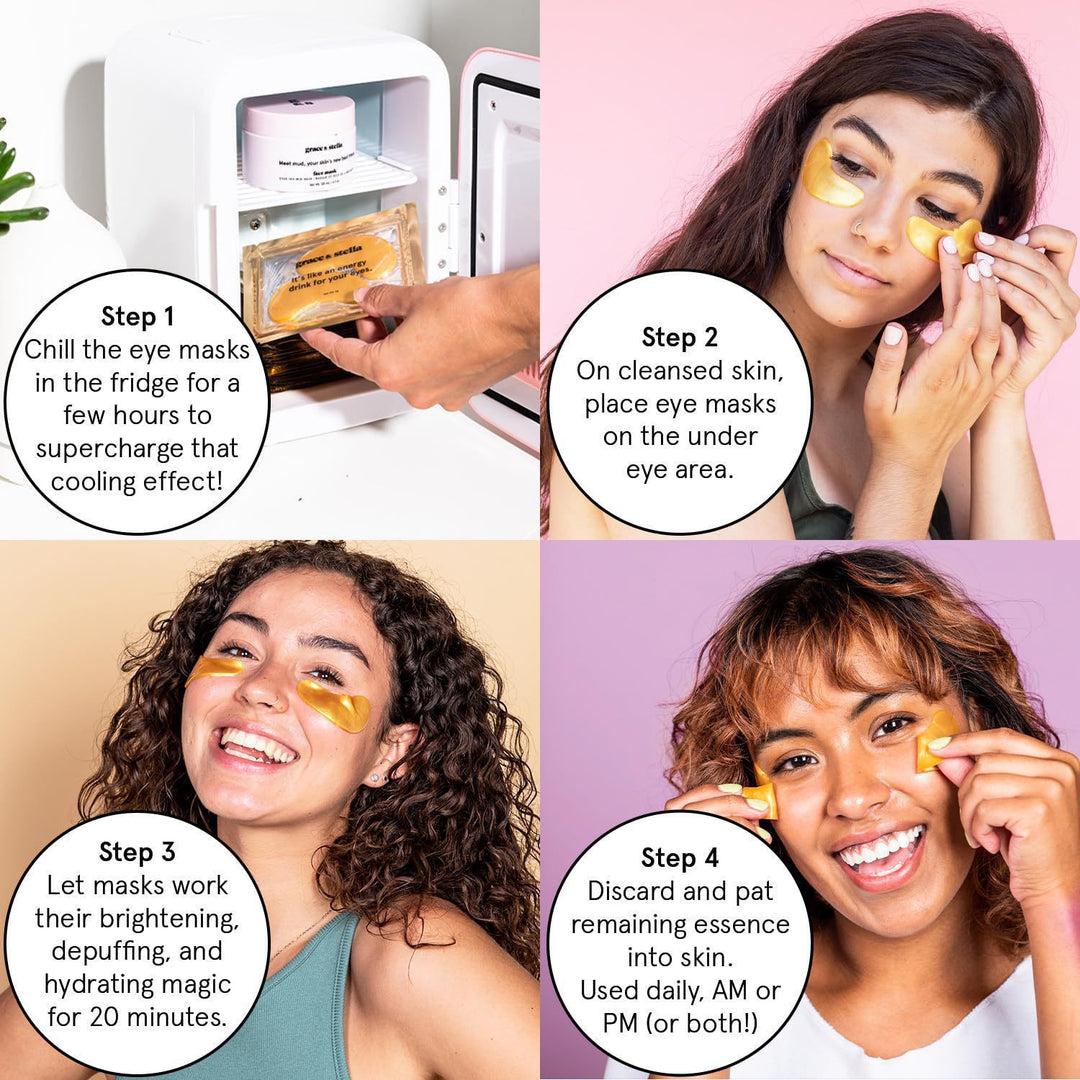 Revitalizing Hydrogel Under-Eye Gold Collagen-Infused Patch Set