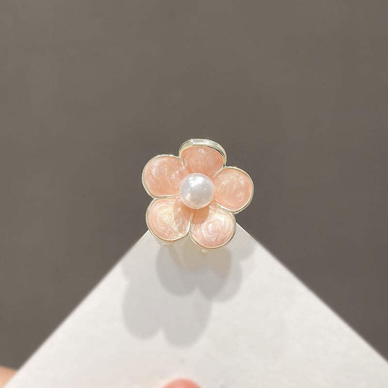 Floral Pearl-Embellished Hair Clip Kalsten