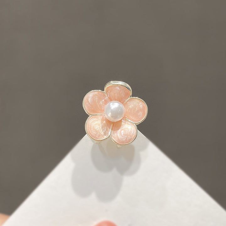 Floral Pearl-Embellished Hair Clip Kalsten