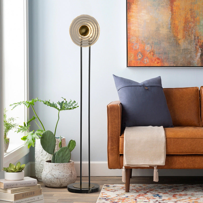Artistic Table Lamp with Modern Swirling Design