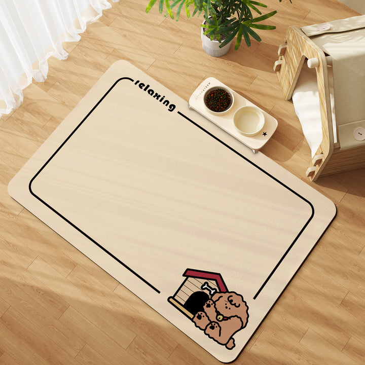 Relaxing Themed Soft Bath Mat