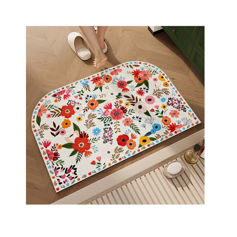 Decorative Floral Area Mat