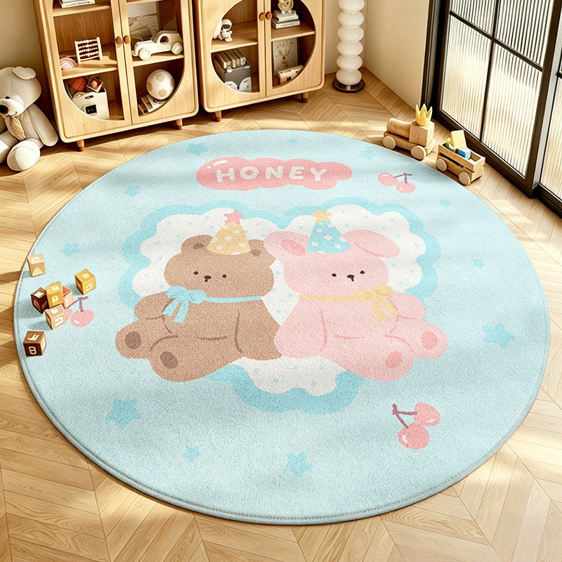 Cute Bunny Design Area Rug