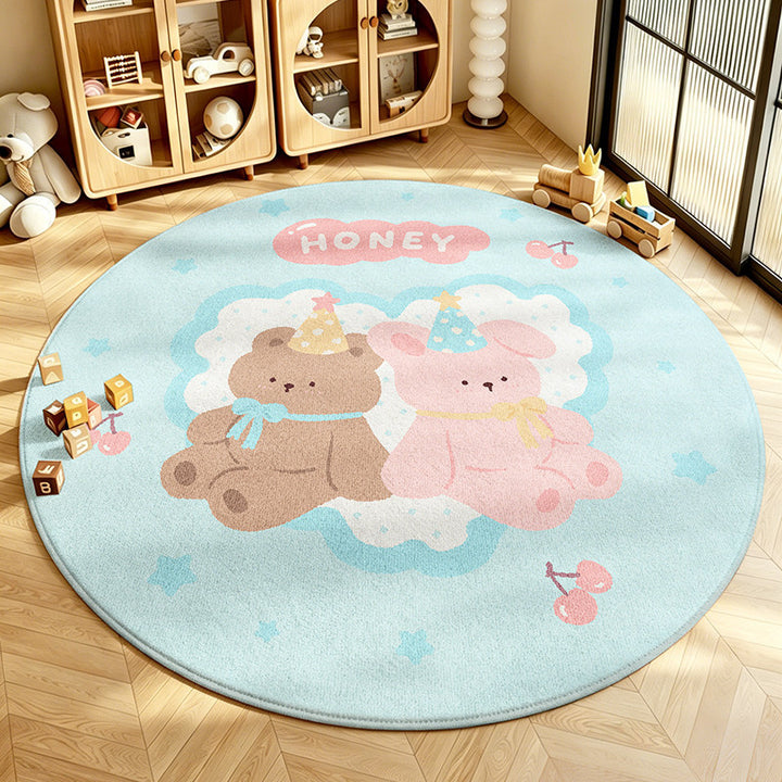 Cute Bunny Design Area Rug