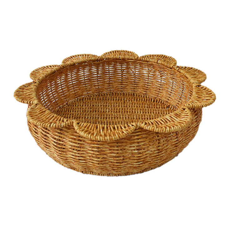 Decorative Woven Flower-Shaped Basket Kalsten