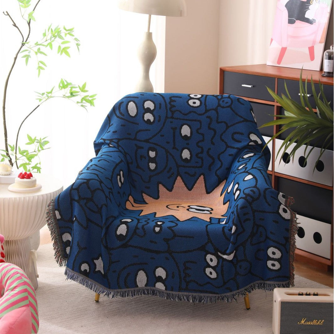 Cozy Graphic Throw Blanket