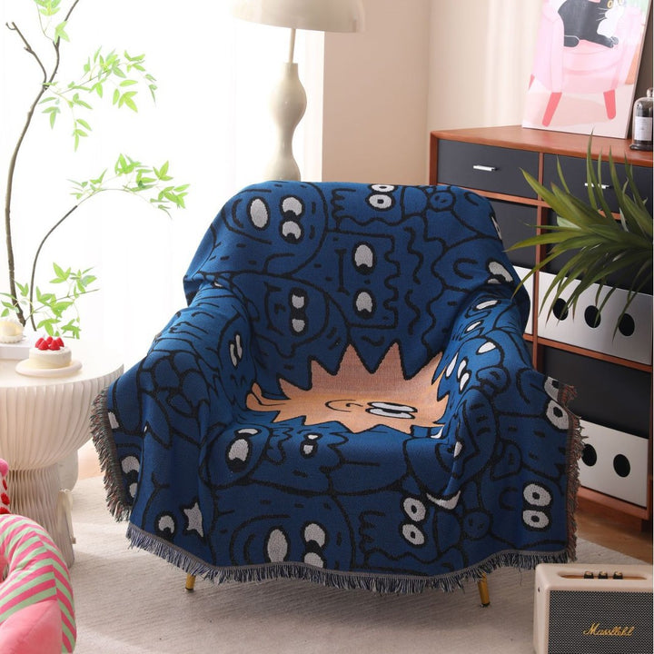 Cozy Graphic Throw Blanket