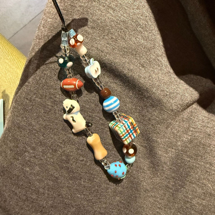 Handcrafted Beaded Charm Lanyard Kalsten