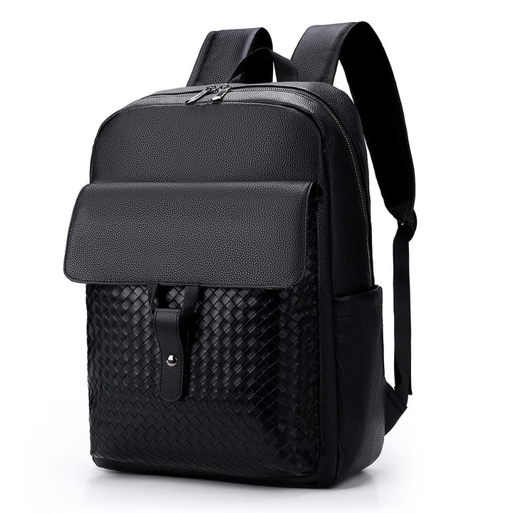 Elegant Textured Leather Backpack Kalsten