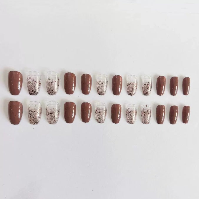 Elegant Long-Lasting Glitter Nail Enhancements Kalsten