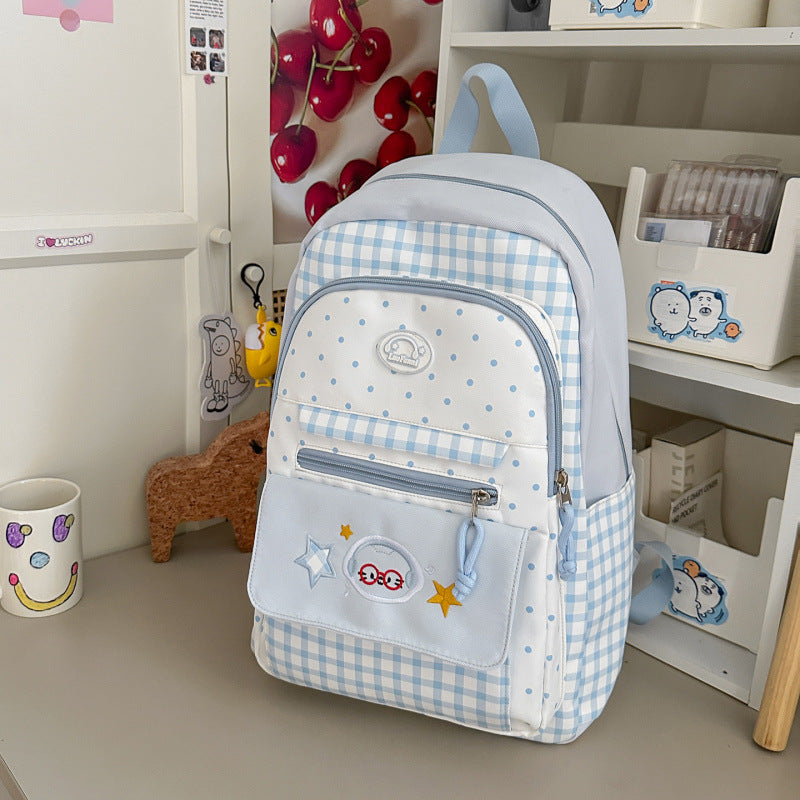 Cute Patterned School Backpack