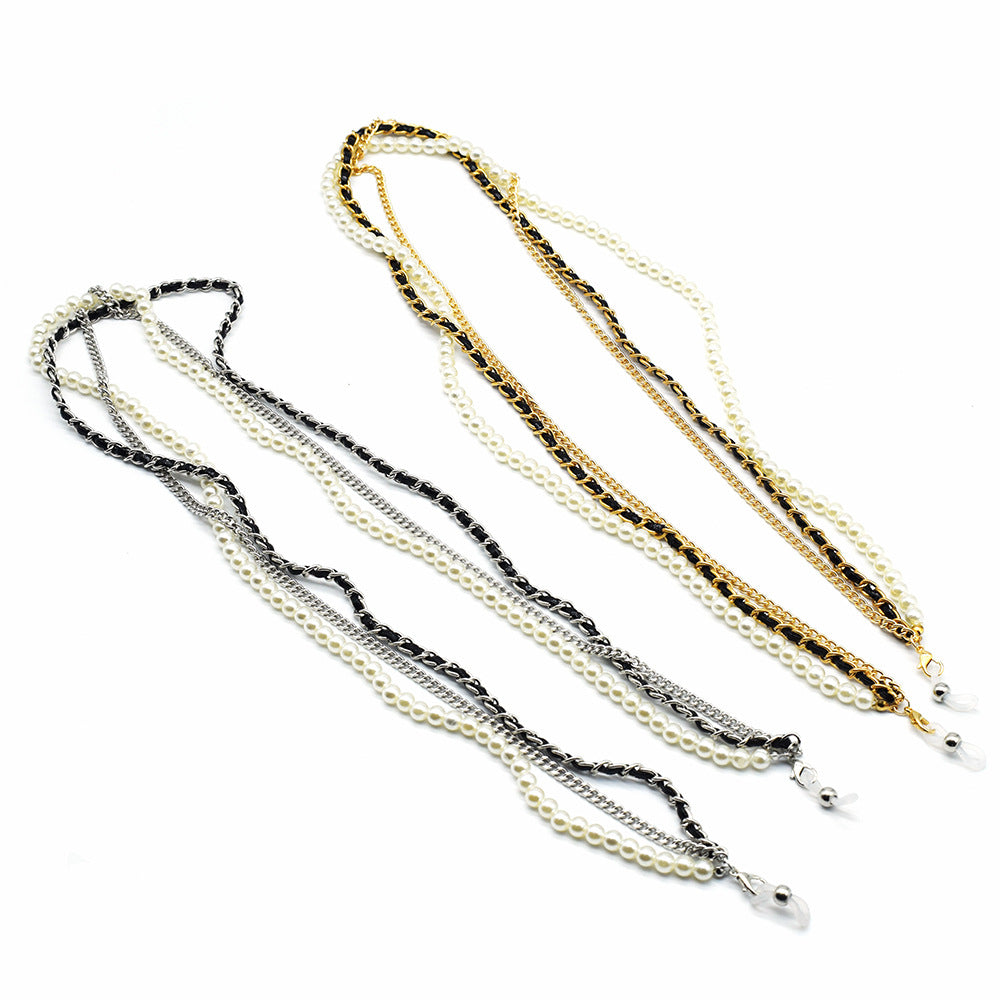 Elegant Multi-Strand Beaded Eyewear Chain Kalsten