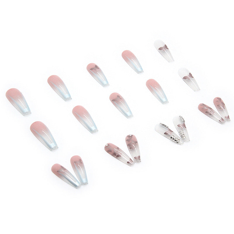 Nail art set with stylish butterfly decorations Kalsten