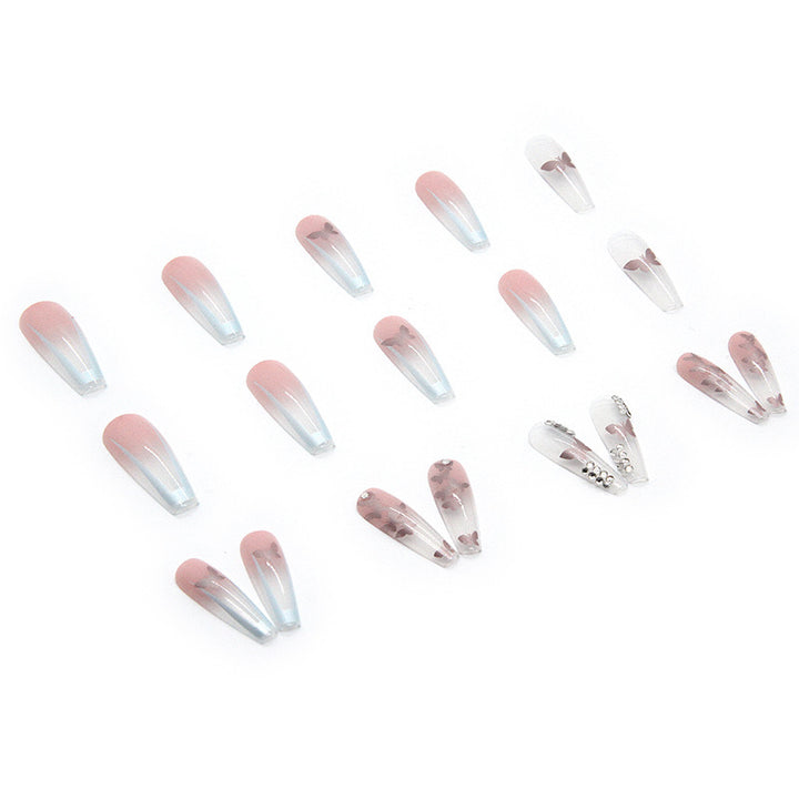Nail art set with stylish butterfly decorations Kalsten