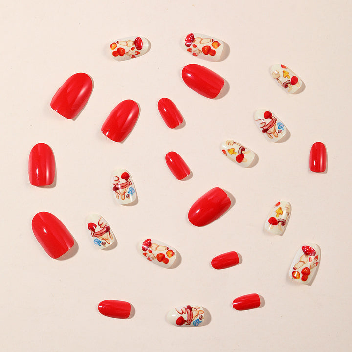 Expressive Food-Themed Nail Art Extensions Kalsten