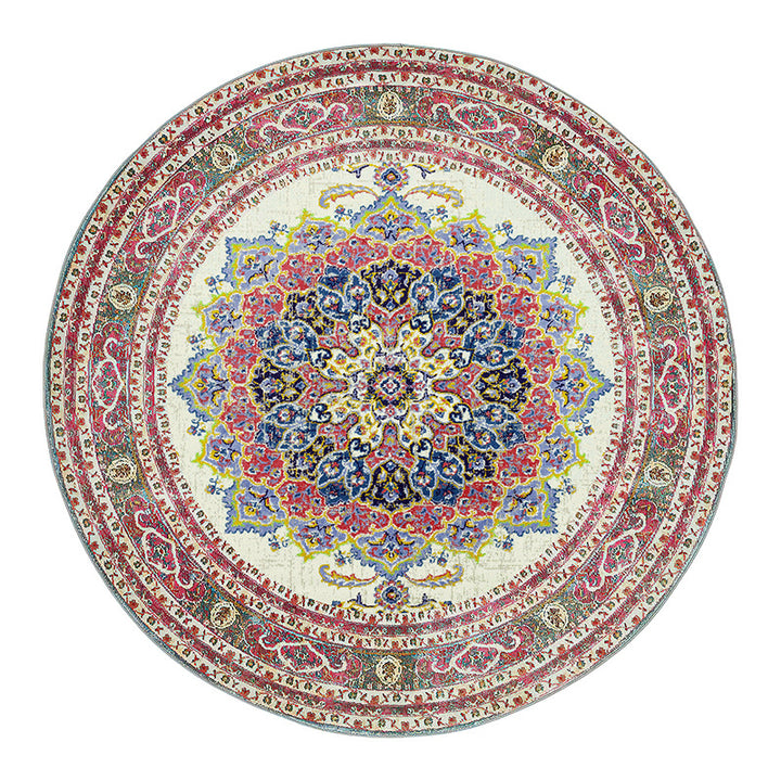 Vintage-Inspired Round Area Rug Kalsten 1791538275