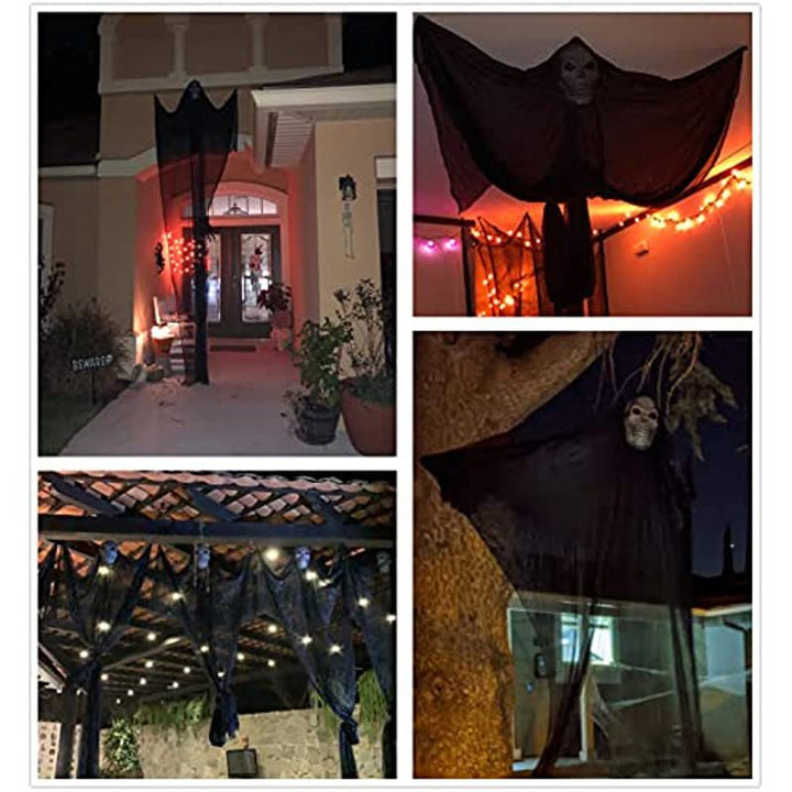 Halloween Decorative Sheer Fabric Curtain Kalsten