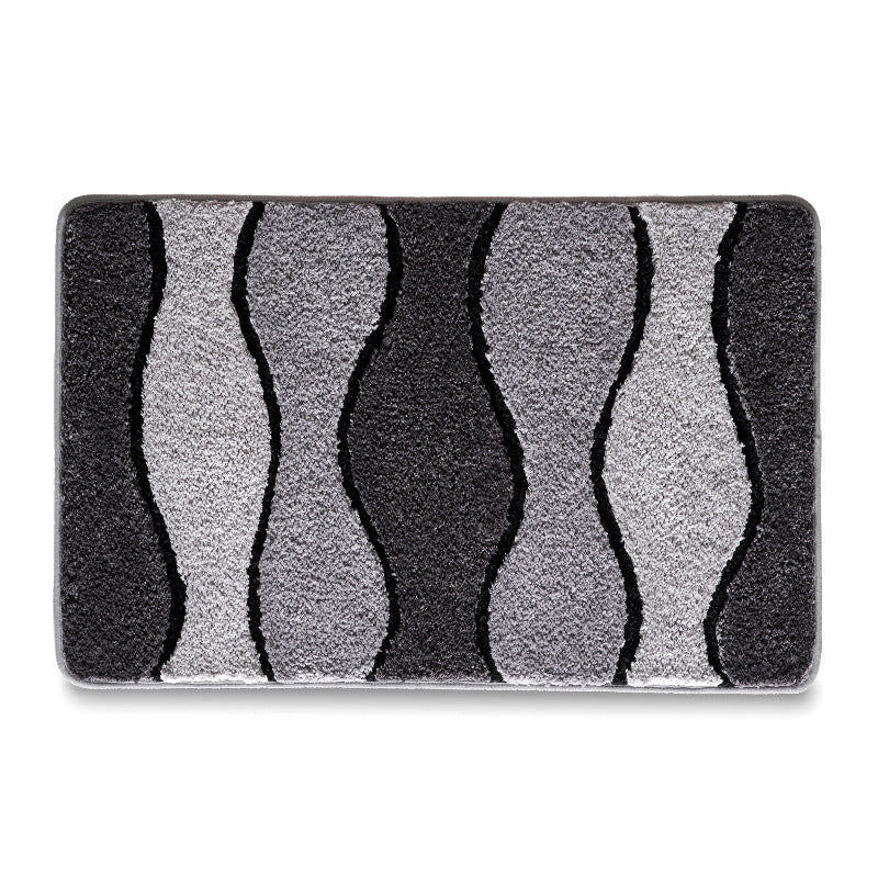 Textured Wave Pattern Bath Mat Kalsten