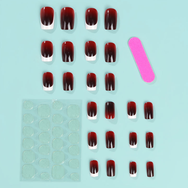 Elegant French Tip Artificial Nails Kalsten