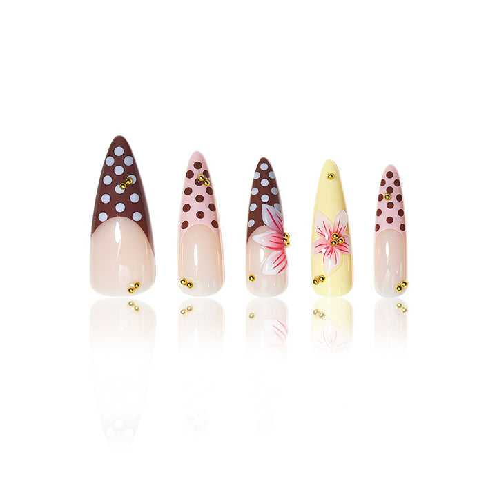 Decorative Stiletto Press-On Nail Extensions Kalsten 1787913981