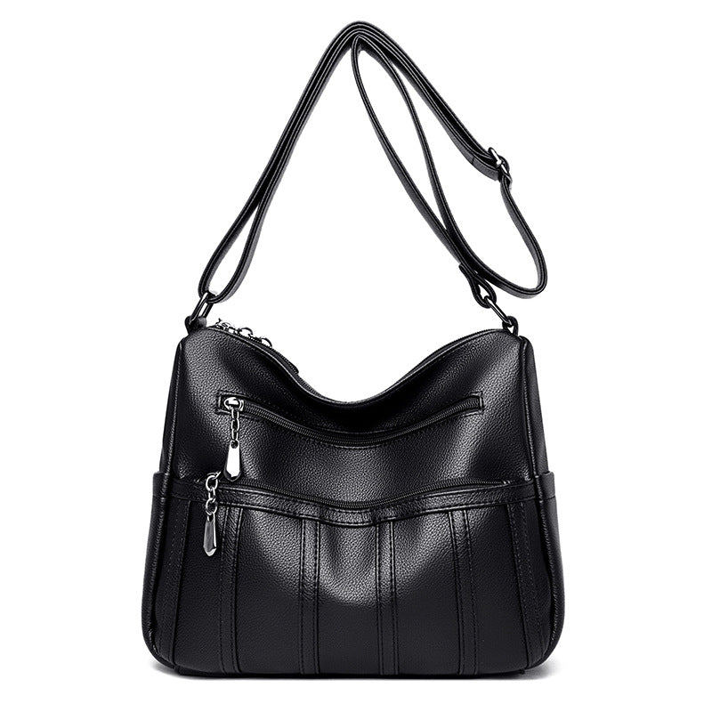 Elegant Textured Shoulder Bag Kalsten