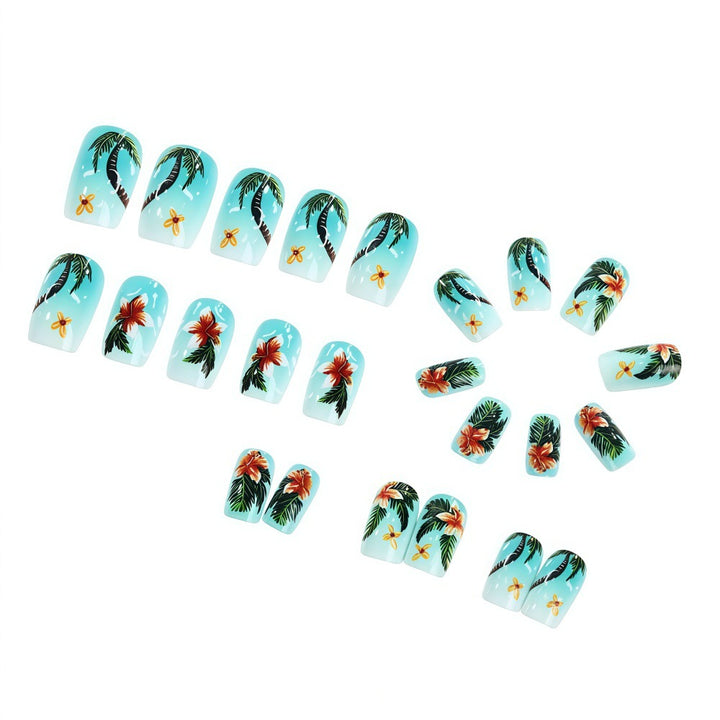 Nail Art Design with tropical motifs Kalsten