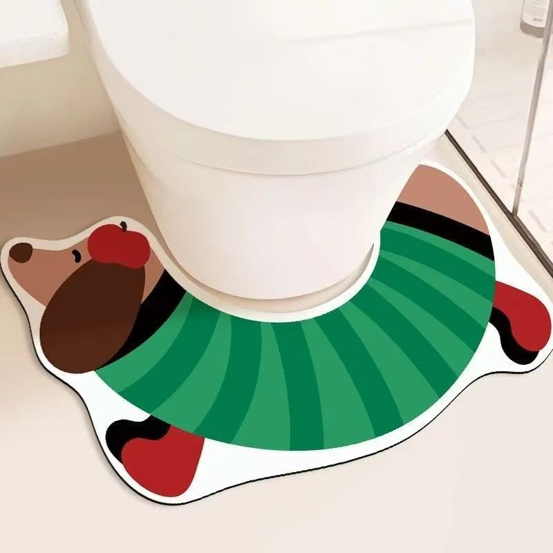 Dog Shaped Bathroom Mat