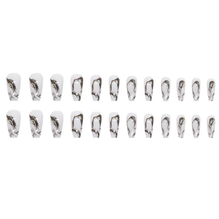 Marble Design Press-On Nail Extensions Kalsten