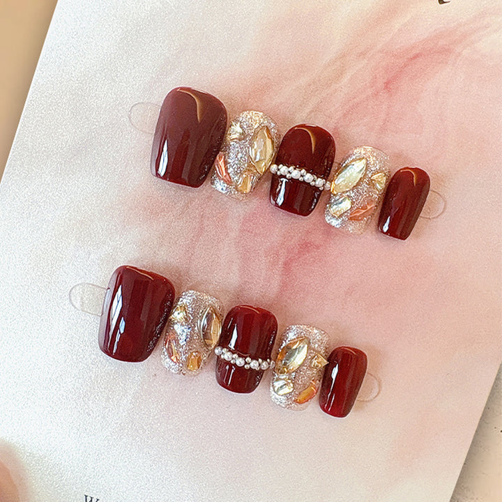 Handmade Press-On Nail Set Kalsten