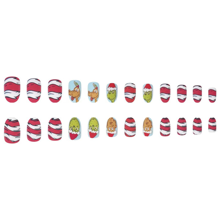 Artificial nail set with festive 3D designs Kalsten