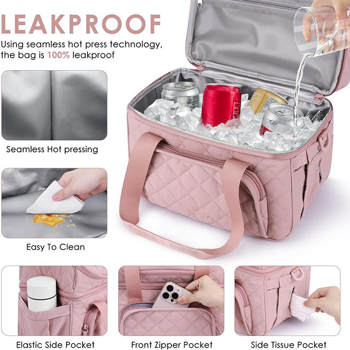 Elegant cooler bag with practical drink holder Kalsten
