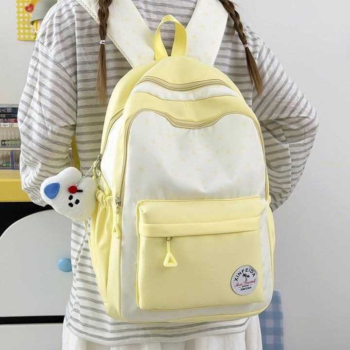 Casual Star-Patterned Backpack