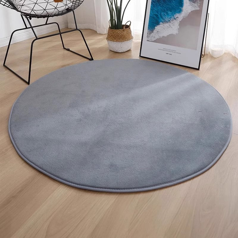 Plush Round Area Rug