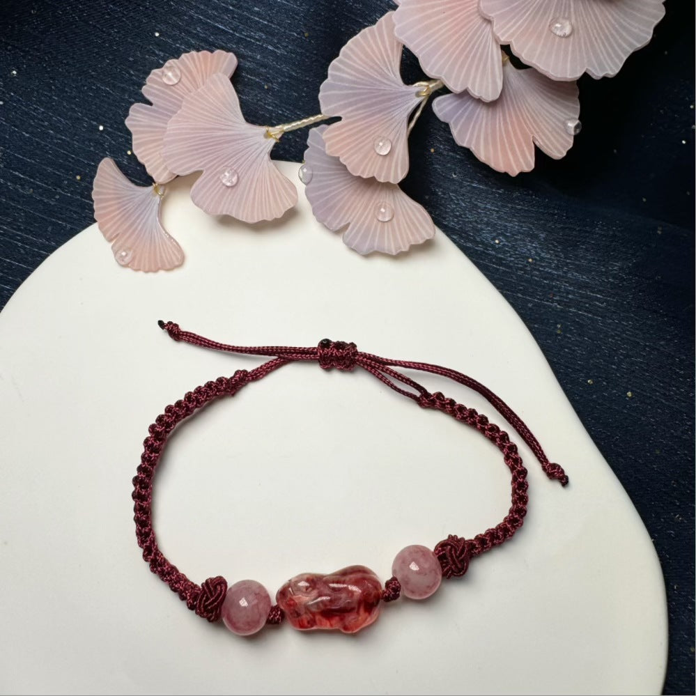 Adjustable Macrame Protective Charm Bracelet Kalsten
