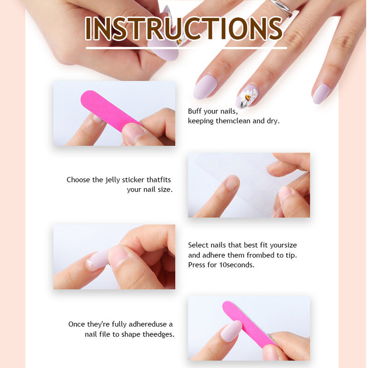Elegant decorated artificial nail set Kalsten